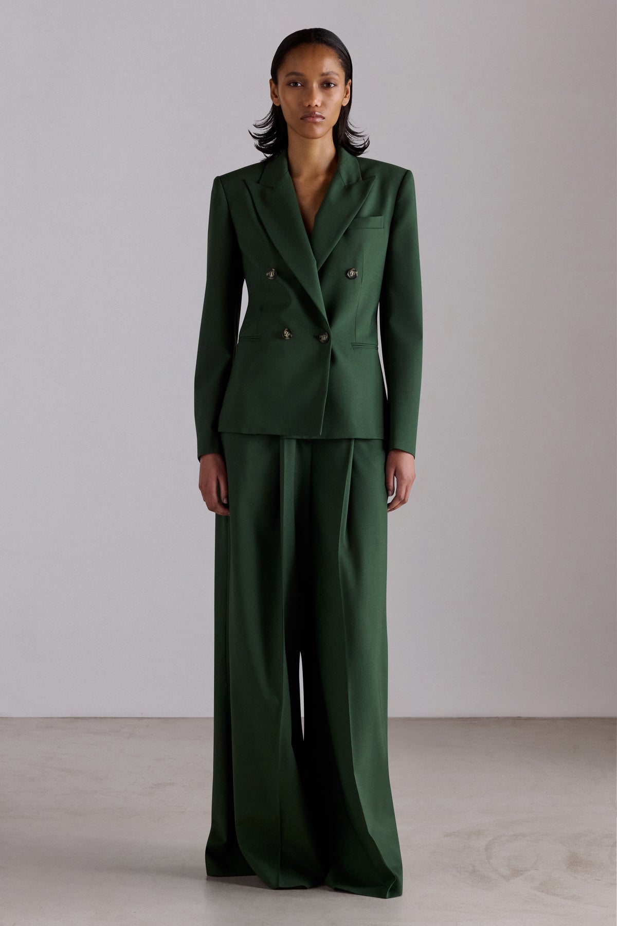 Virgin Wool Trousers with Scarf