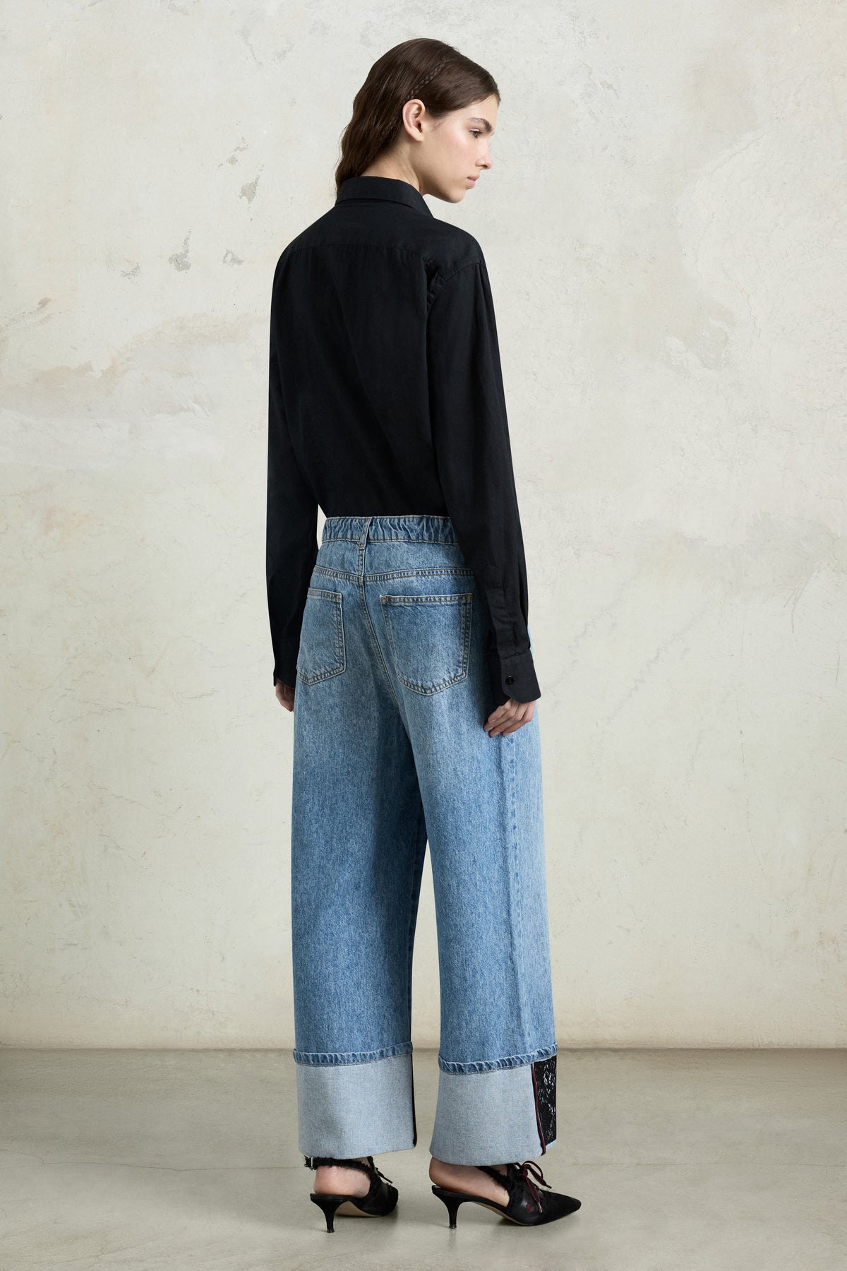 Embellished Palazzo Jeans