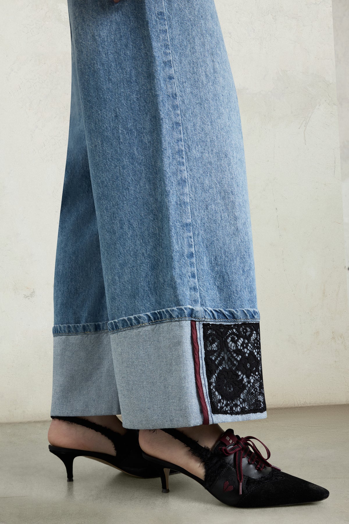 Embellished Palazzo Jeans