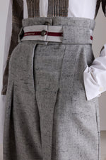 Pantaloni a gamba larga con vita a bustier
