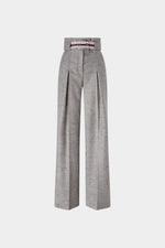 Pantaloni a gamba larga con vita a bustier