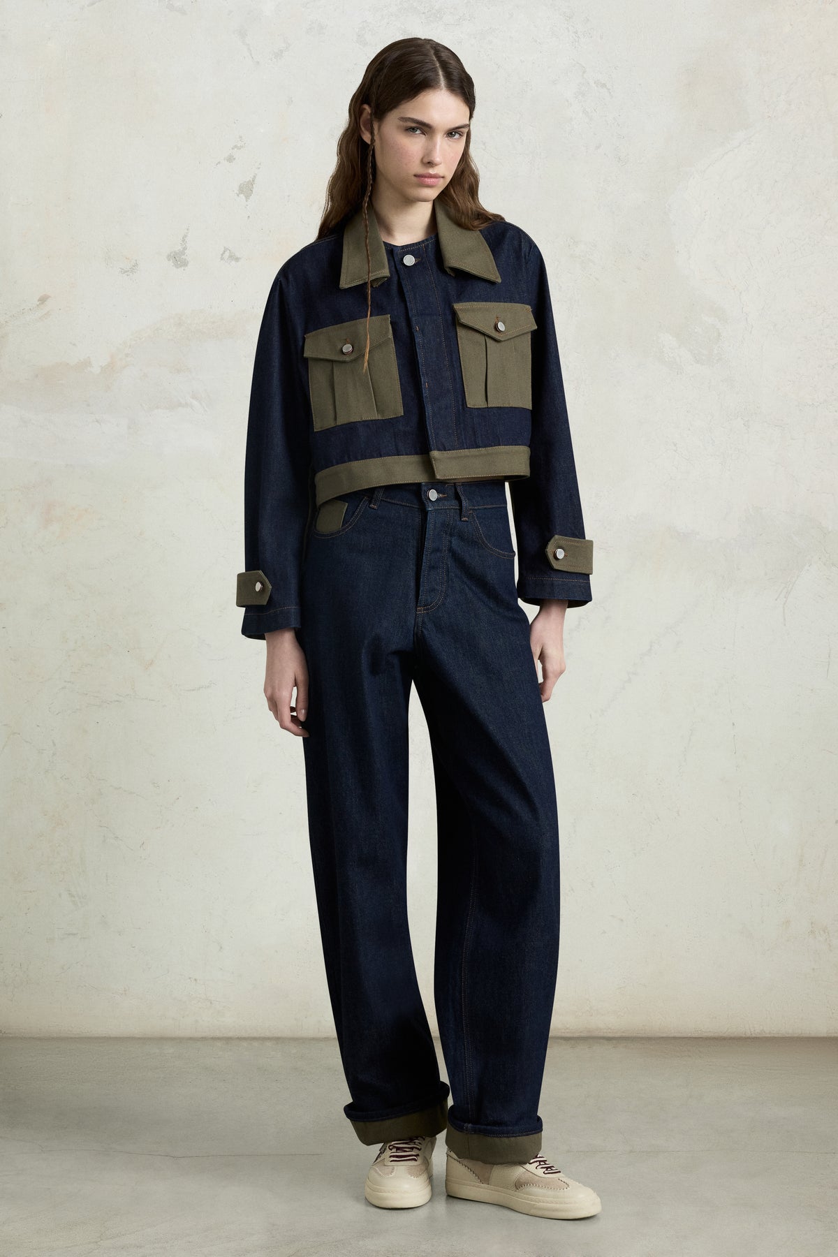 Pantaloni a 5 tasche dal taglio ampio