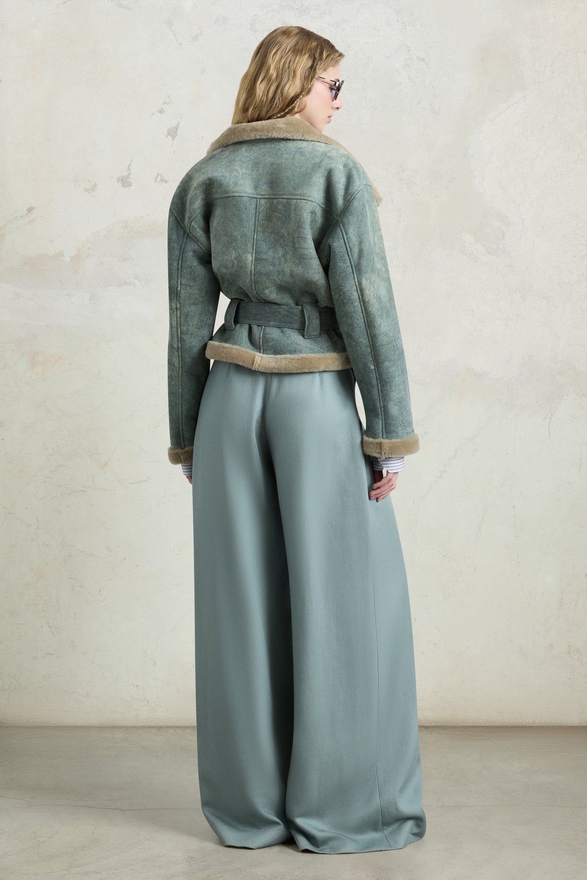 Pantaloni palazzo a vita alta