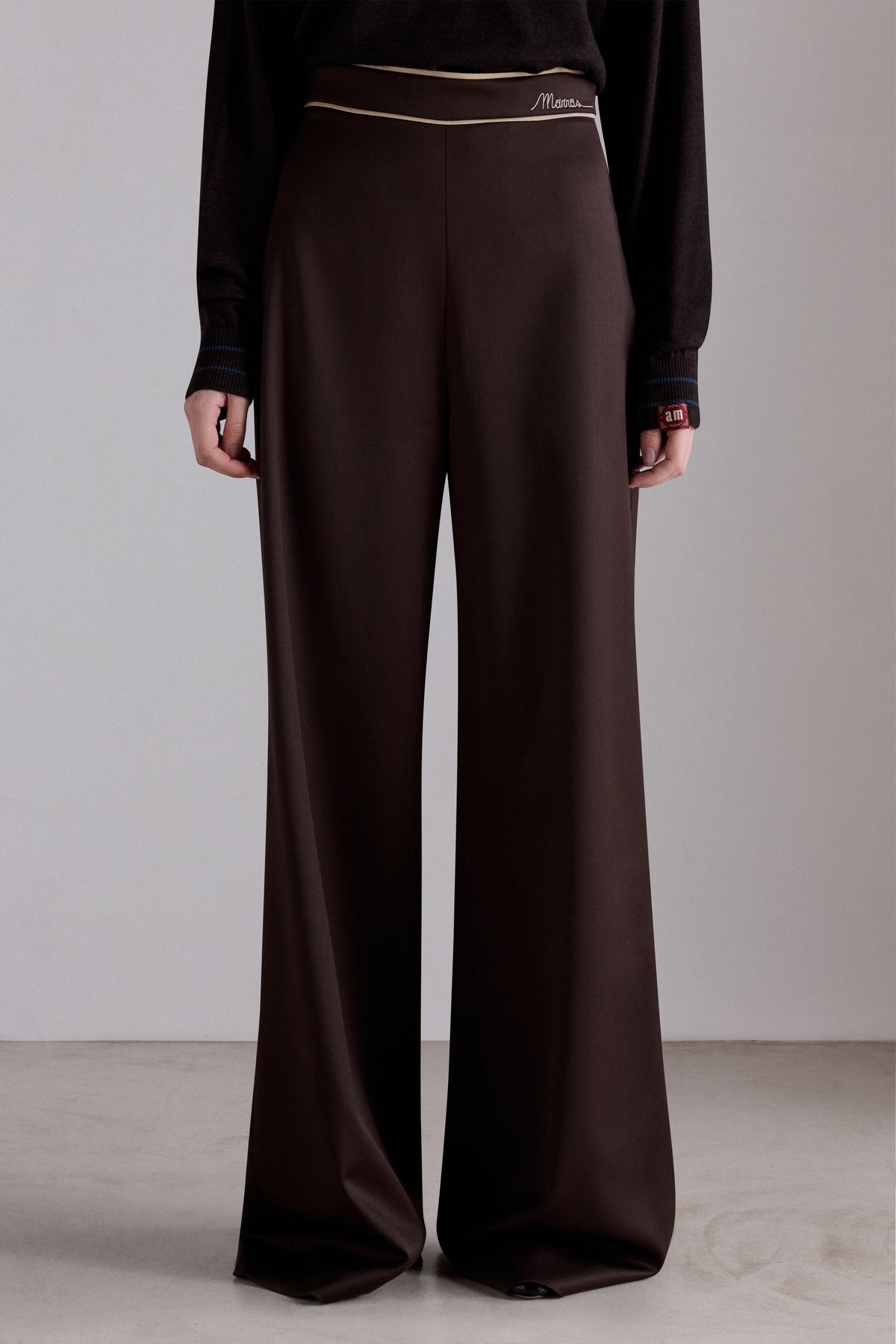 Pantaloni Ampi Cioccolato