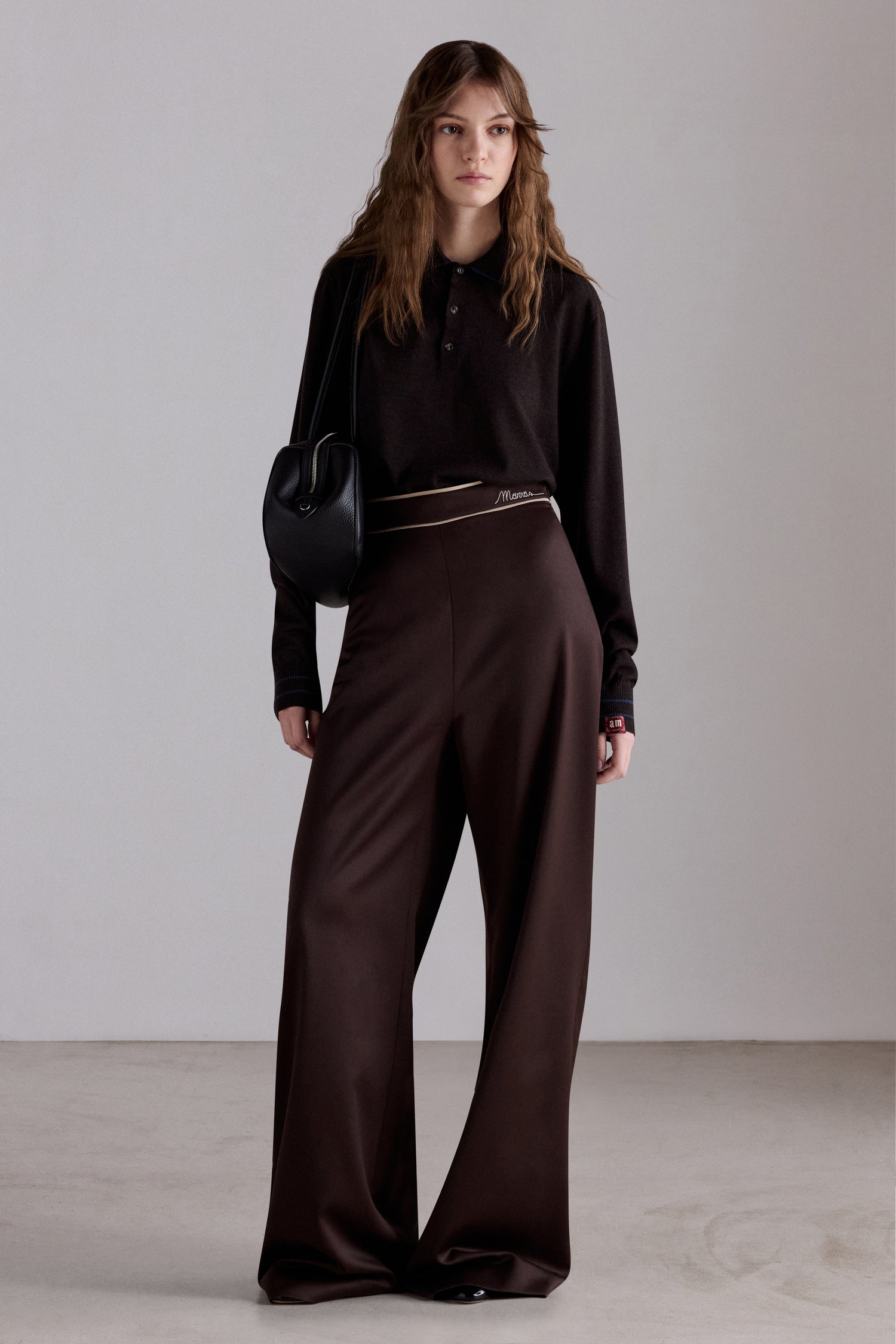 Pantaloni Ampi Cioccolato
