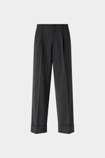 Pantaloni Larghi a Righe Sottili