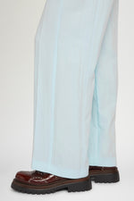 Light-Blue Straight-Leg Pants