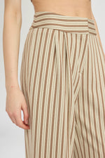 Striped Straight-Leg Pants