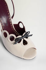 Ivory Bow Sandals