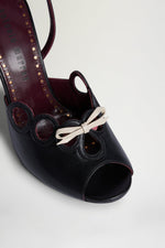 Black Bow Sandals