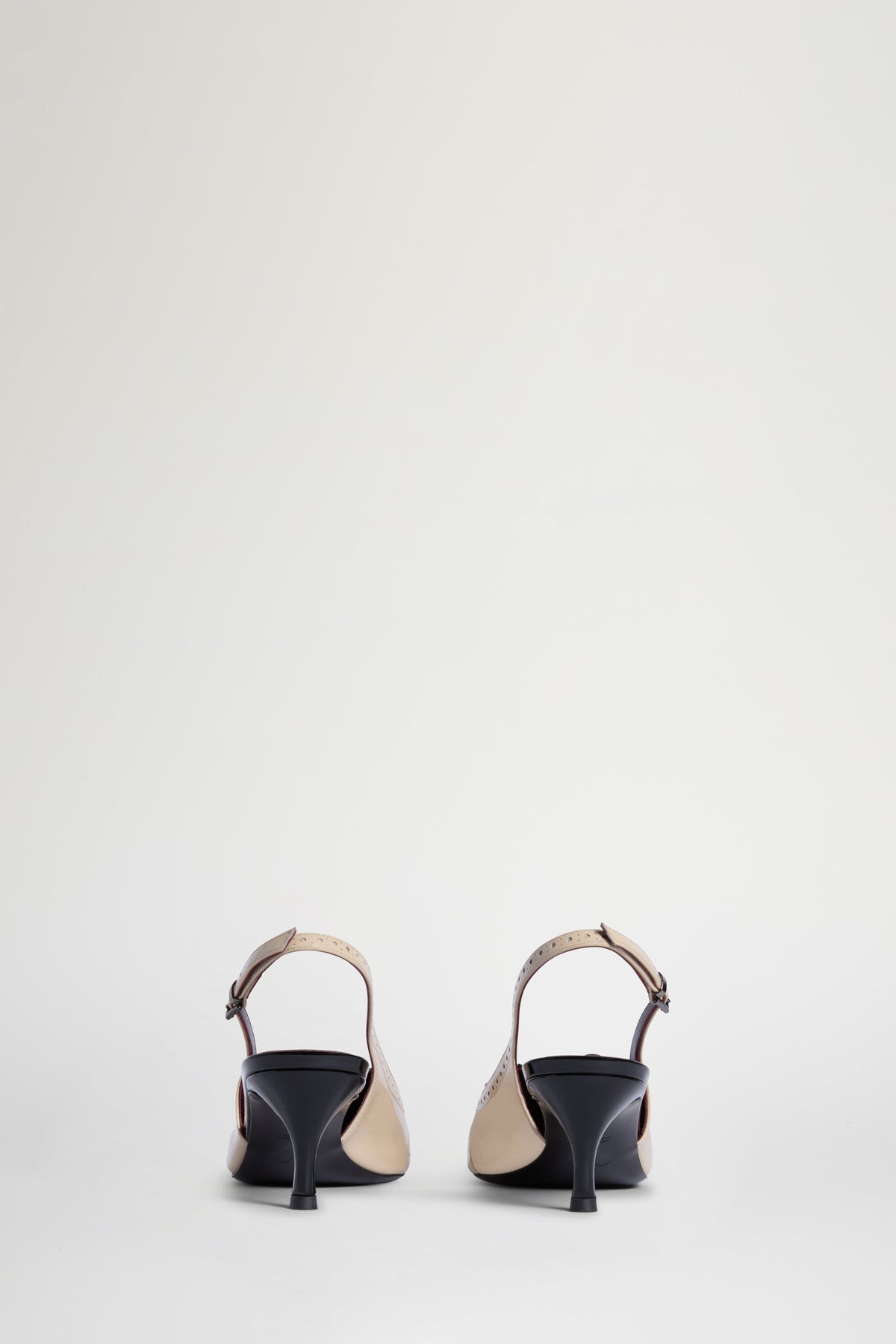 Slingback Nere & Ecrù