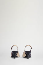 Slingback Nere & Ecrù