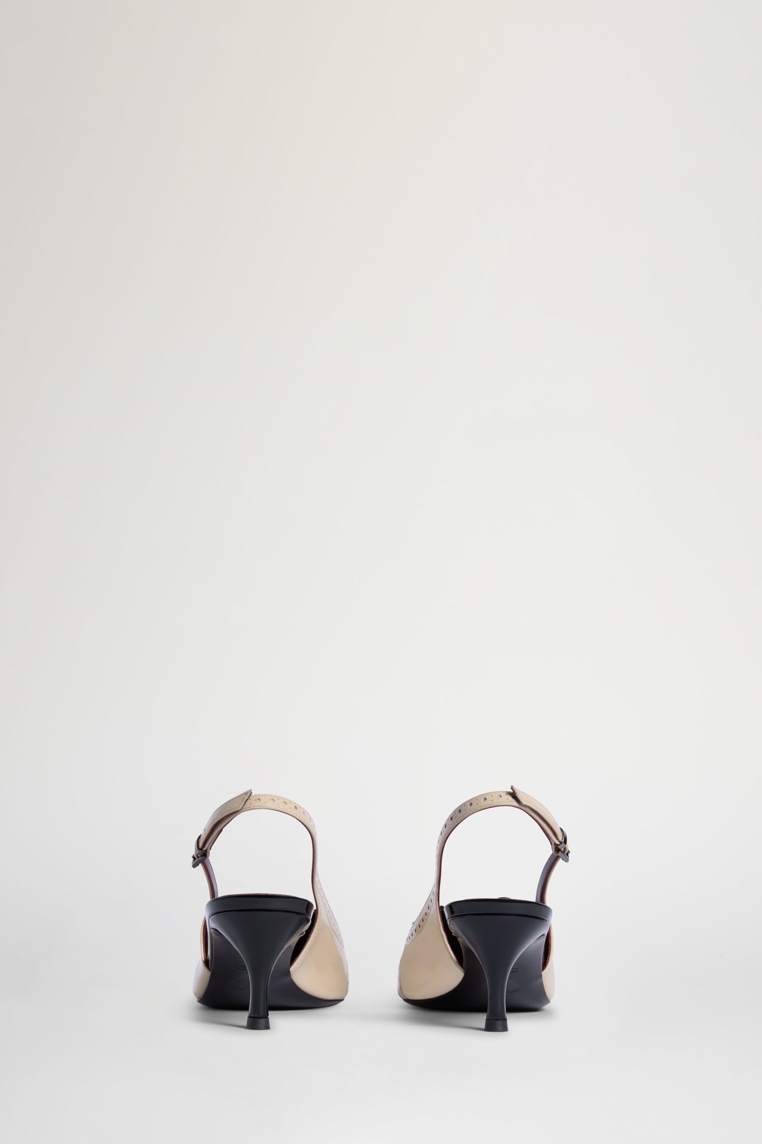 Slingback Nere & Ecrù