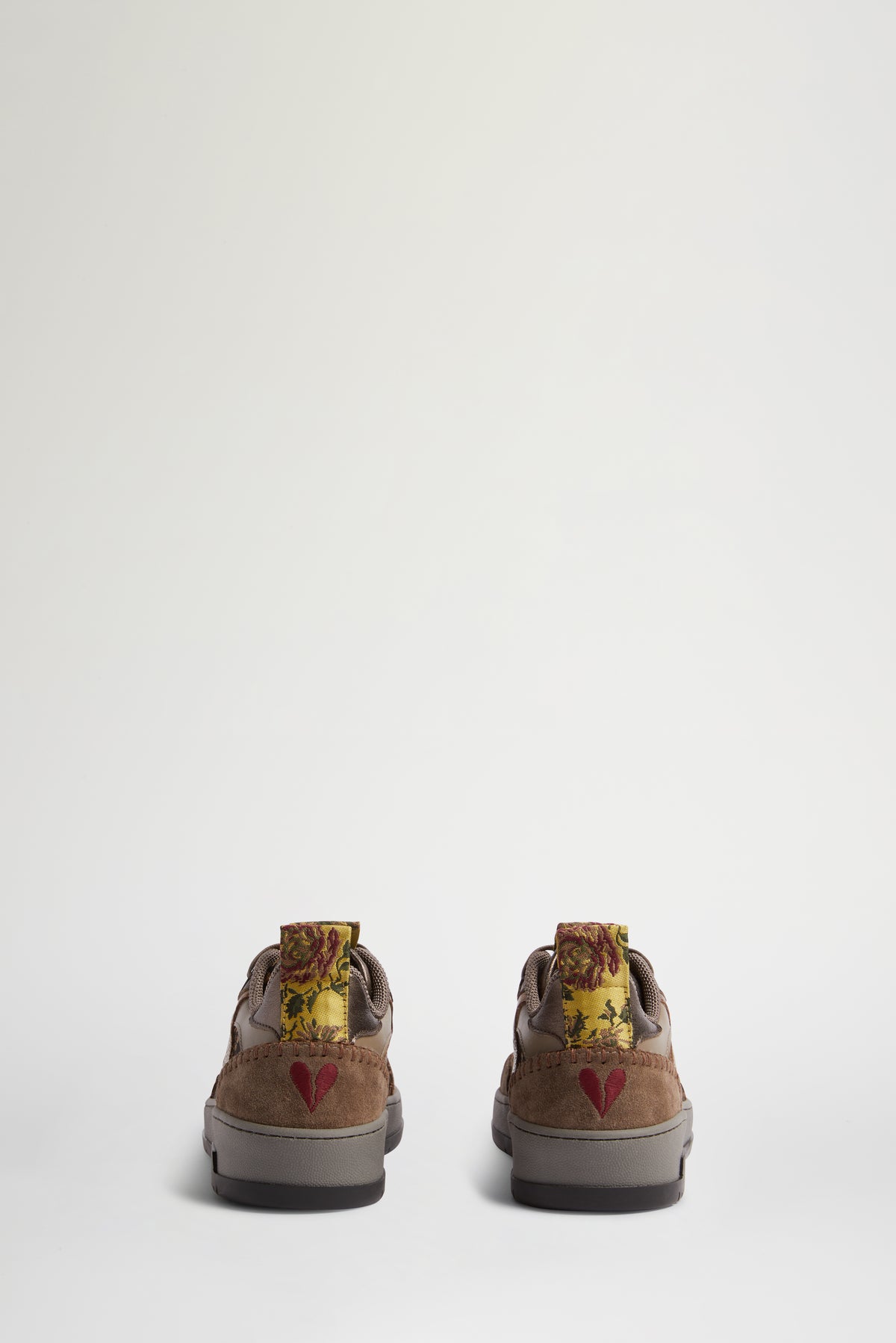 Jacquard Brocade Sneakers with Metallic Trim