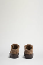 Shearling Mid-Top Sneakers with AM Logo