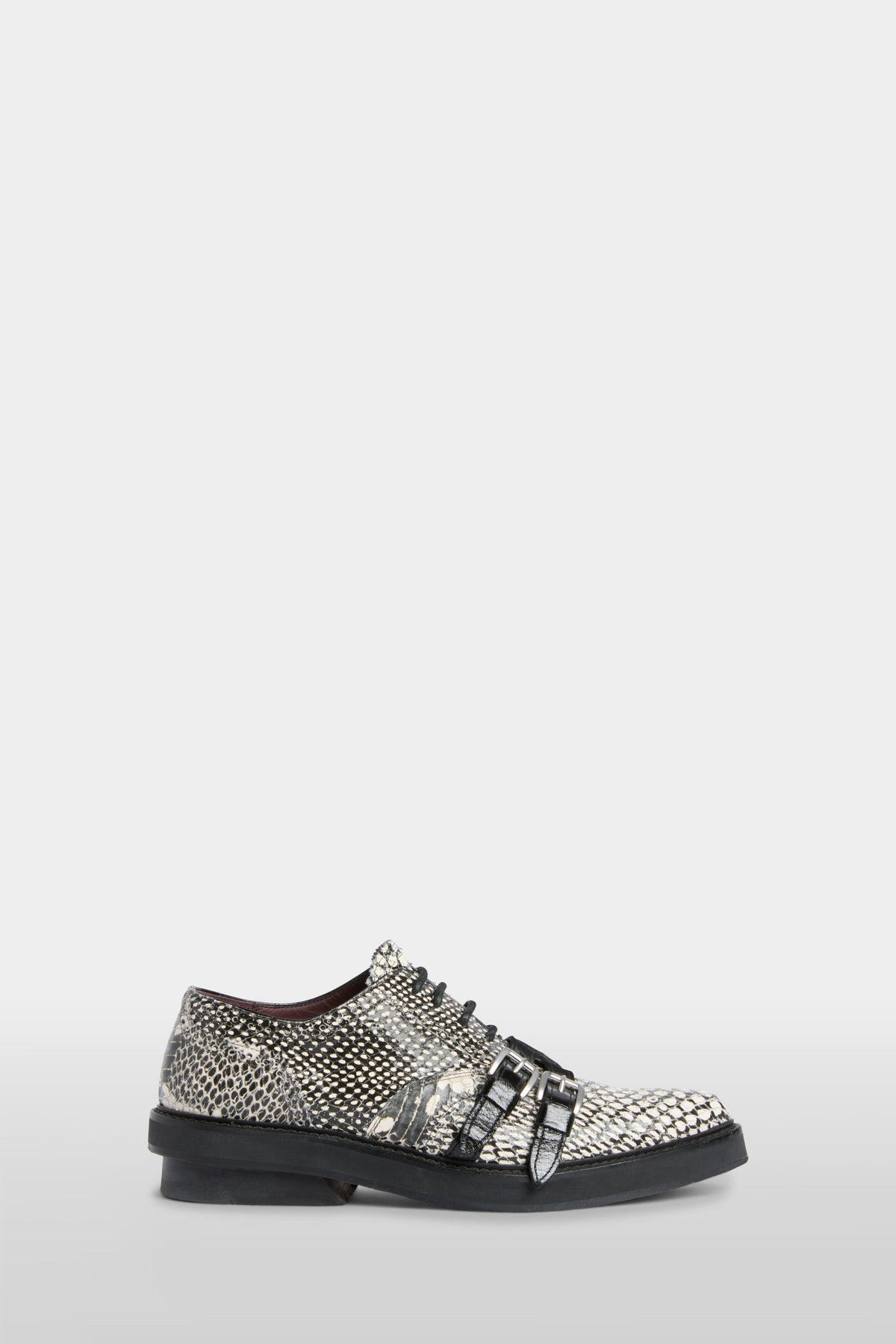 Scarpe Derby Effetto Pitone