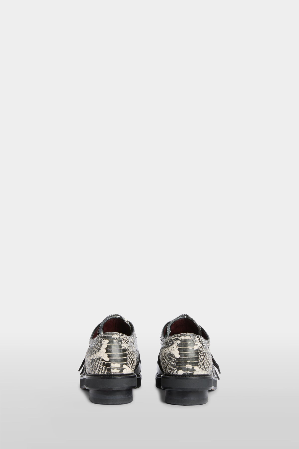 Scarpe Derby Effetto Pitone