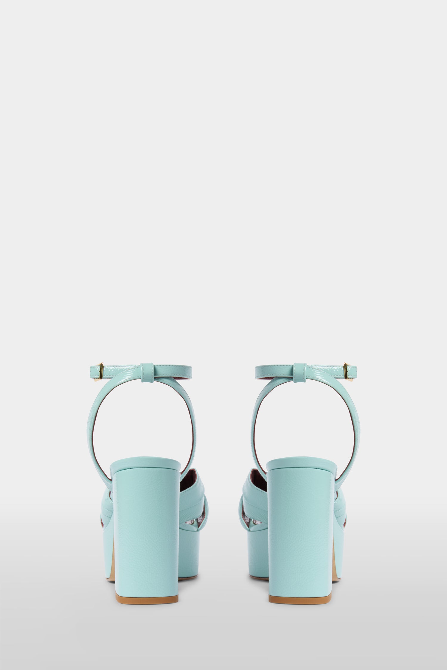 Dana Pelle Verniciata Azzurra
