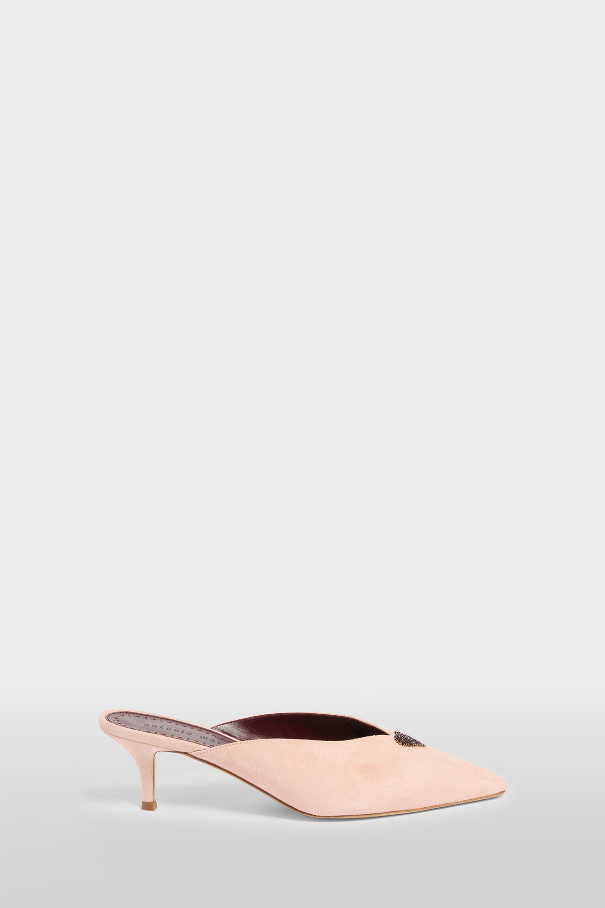 Mule con Tacco in Suede