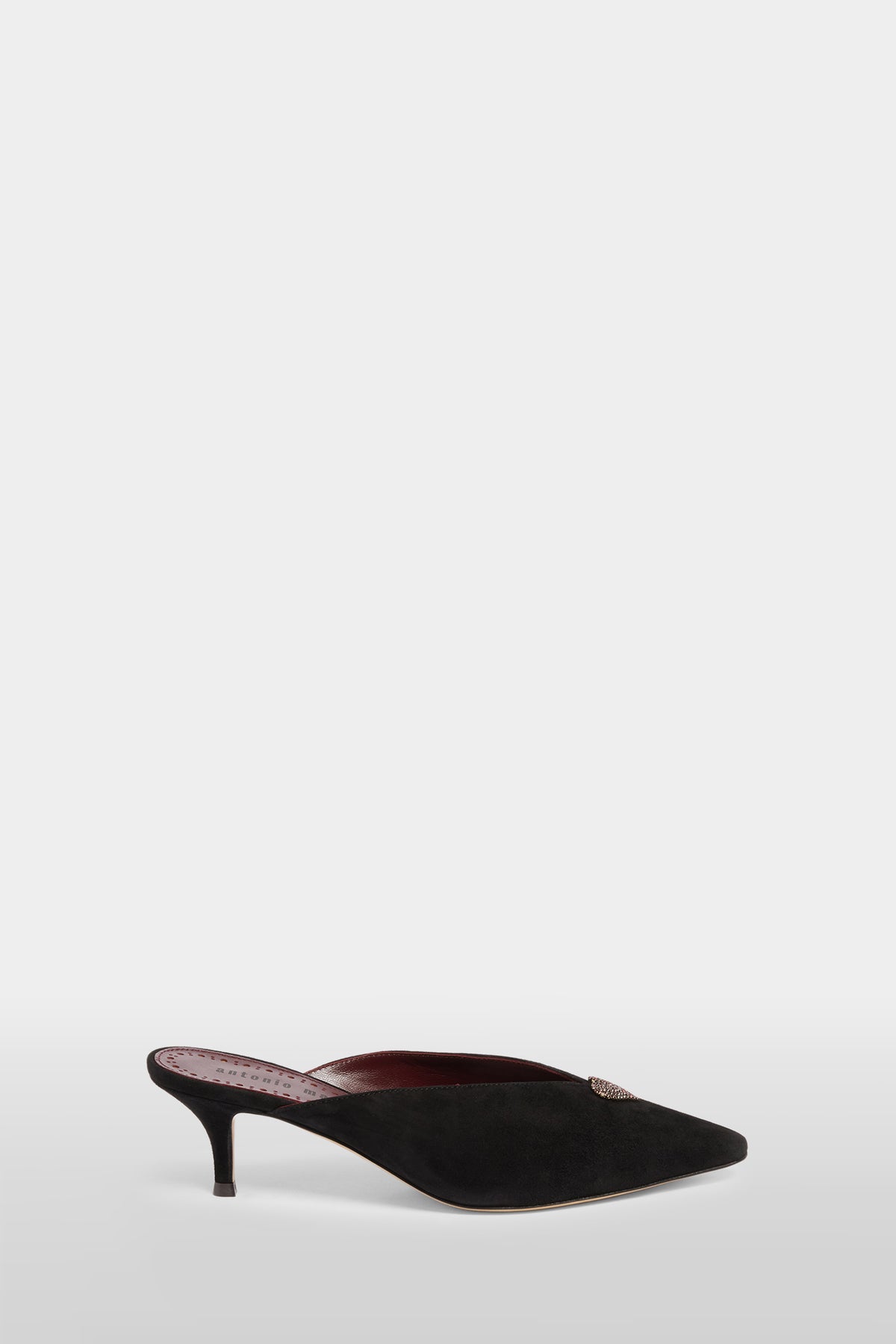Mule con Tacco in Suede