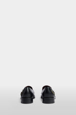 Floral Embroidered Leather Loafers