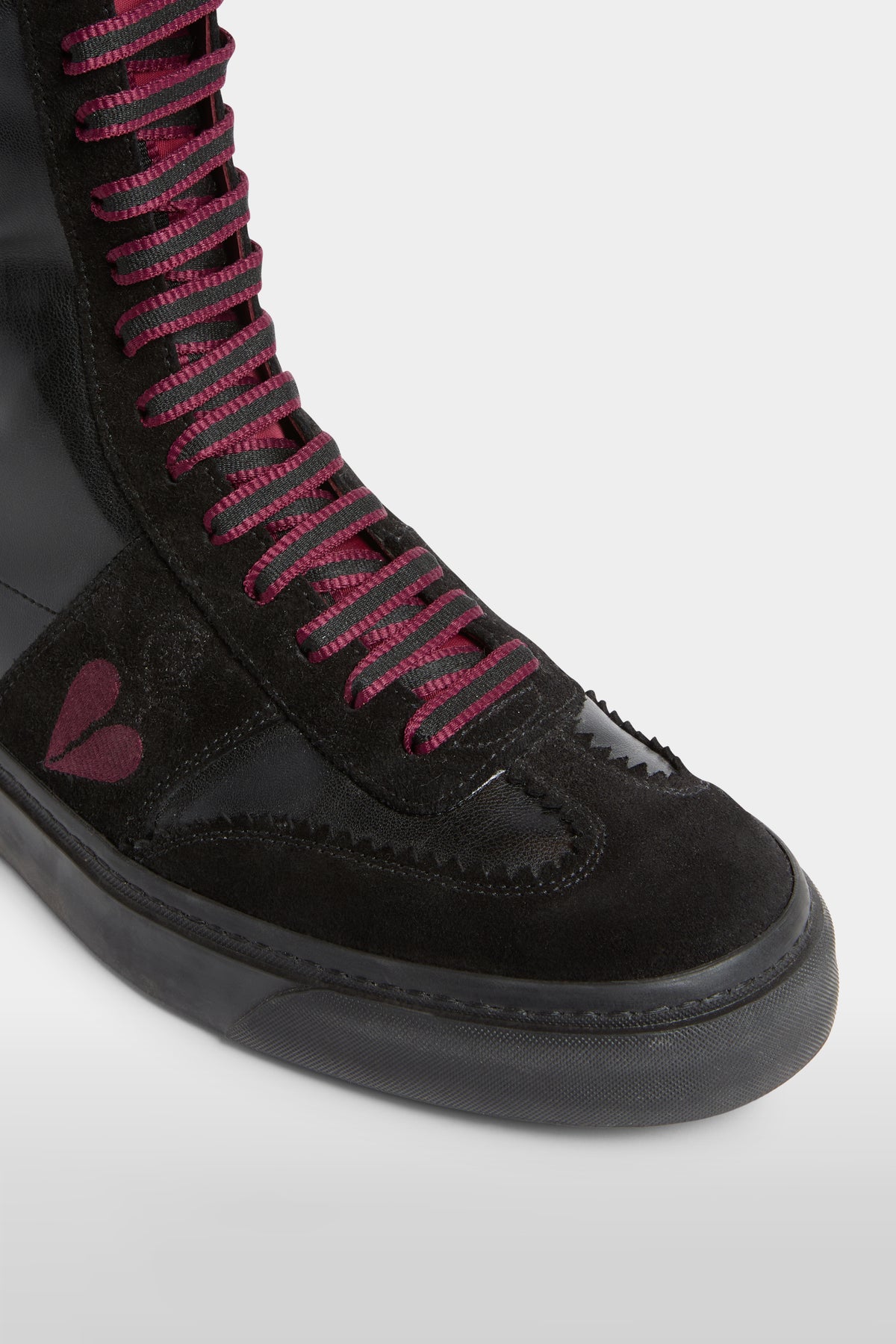 Black Lace-Up Boots