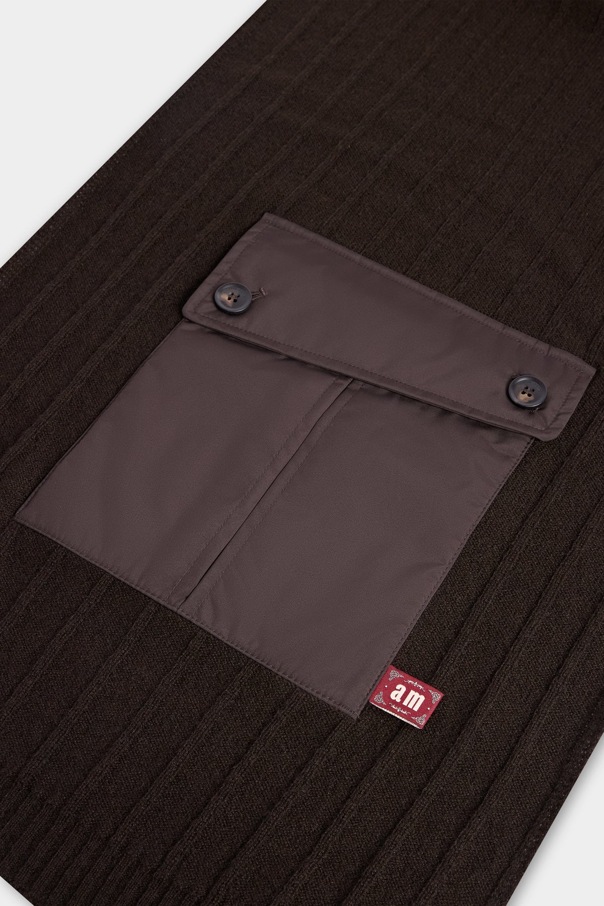 Scarf with Patch Pocket