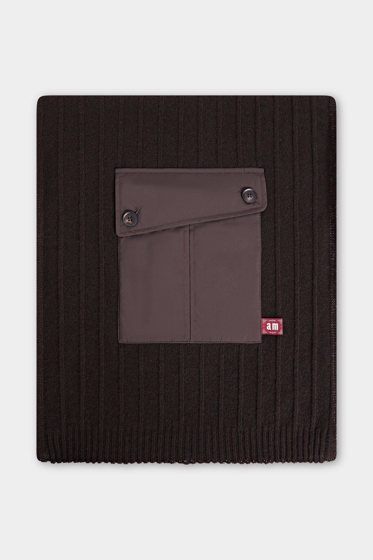Scarf with Patch Pocket