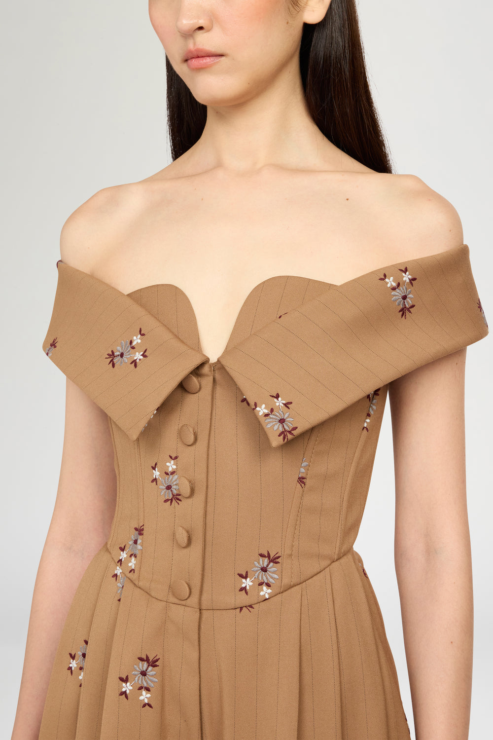 Corset Bodice Wide-Leg Jumpsuit