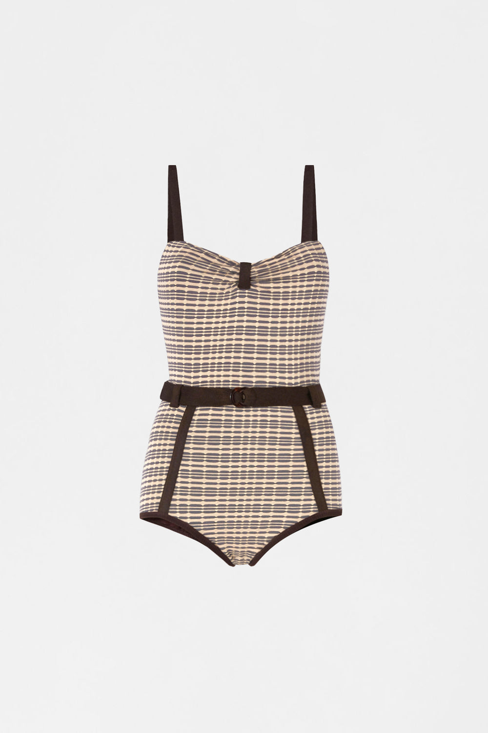 Patterned Belted Playsuit