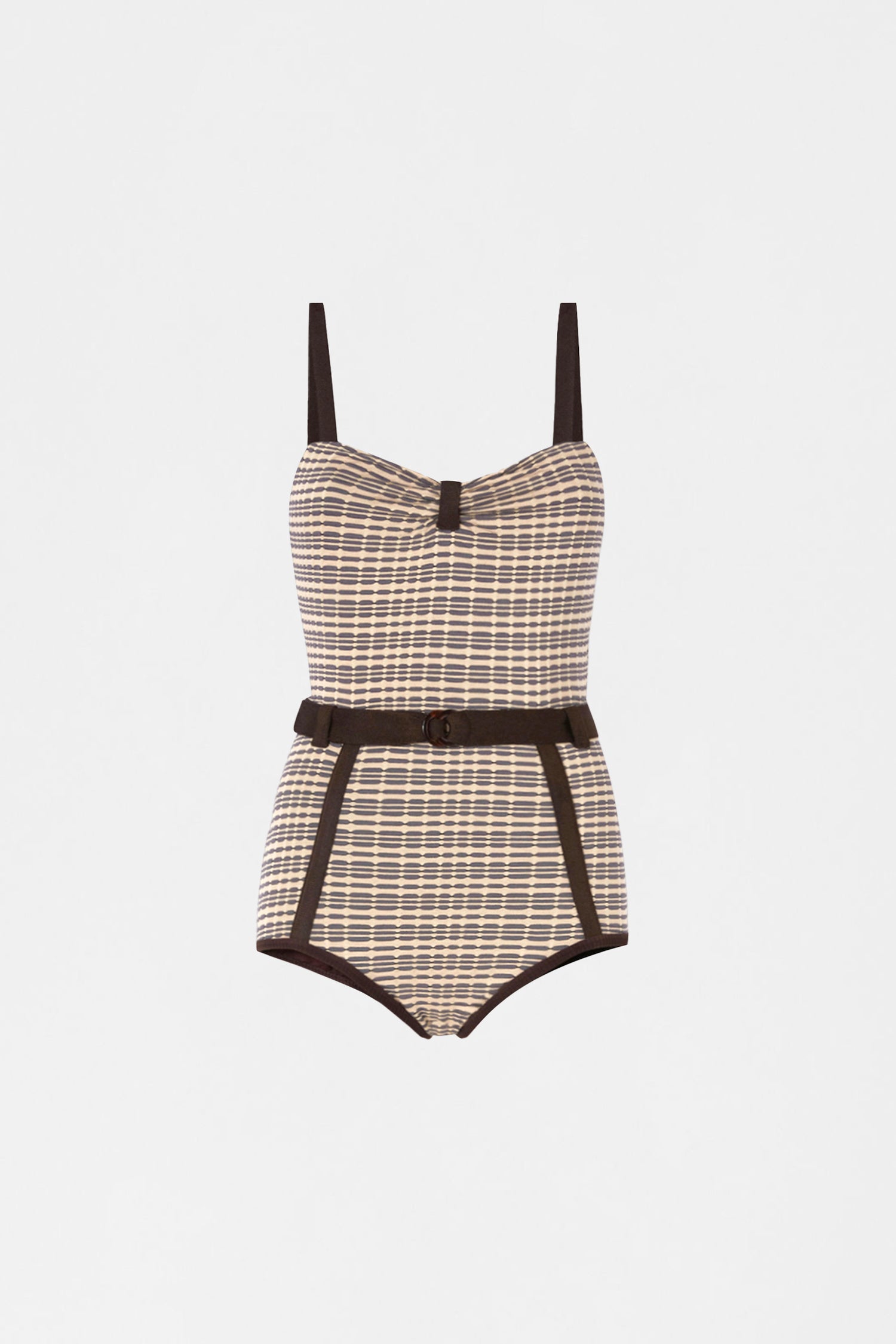 Patterned Belted Playsuit