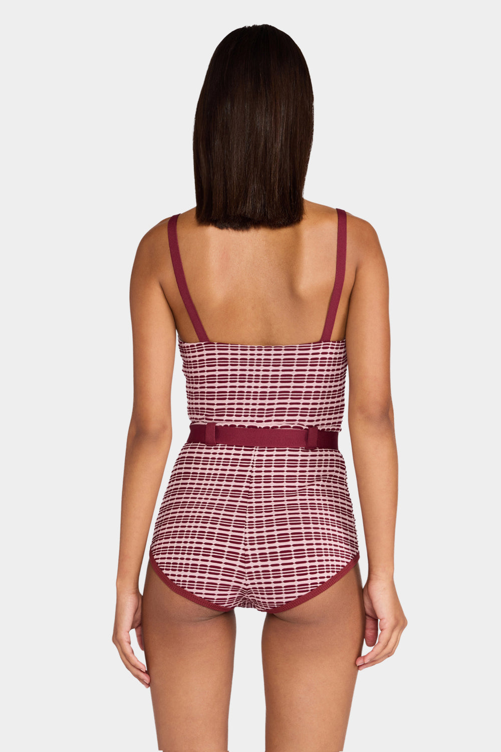 Patterned Belted Playsuit