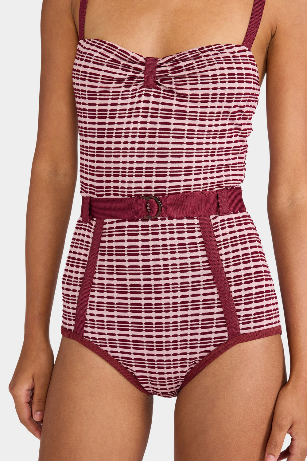 Patterned Belted Playsuit