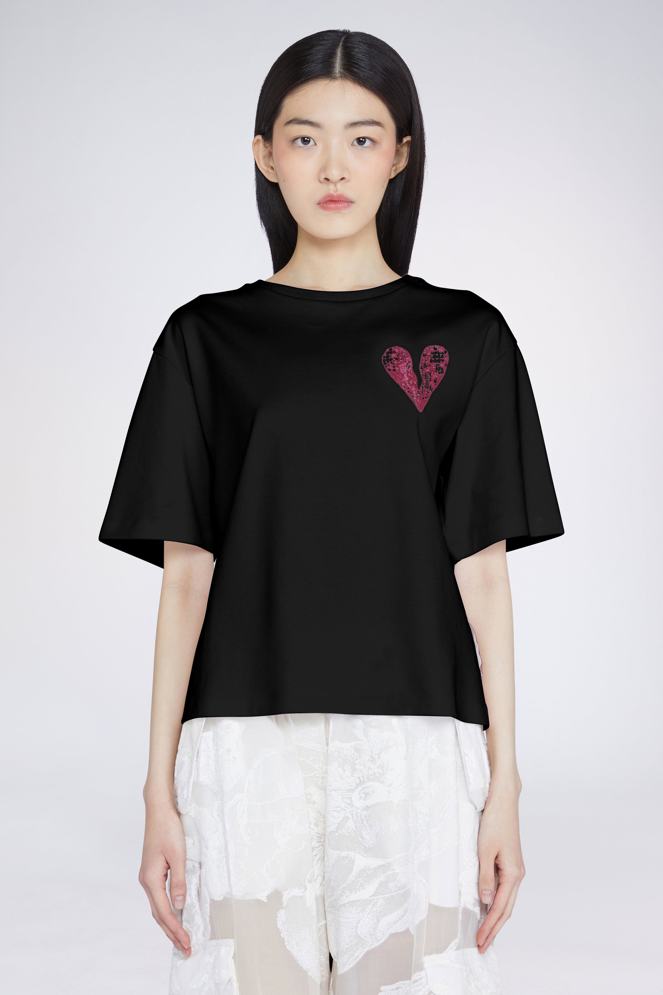 Heart T-shirt Black