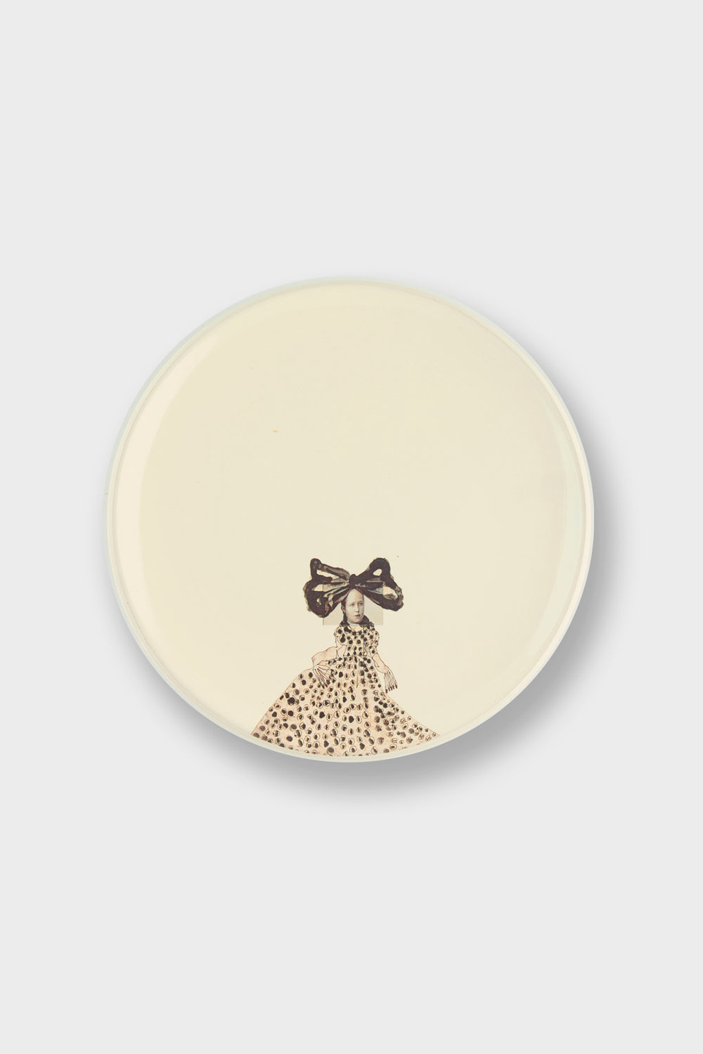 Set of three bread plates